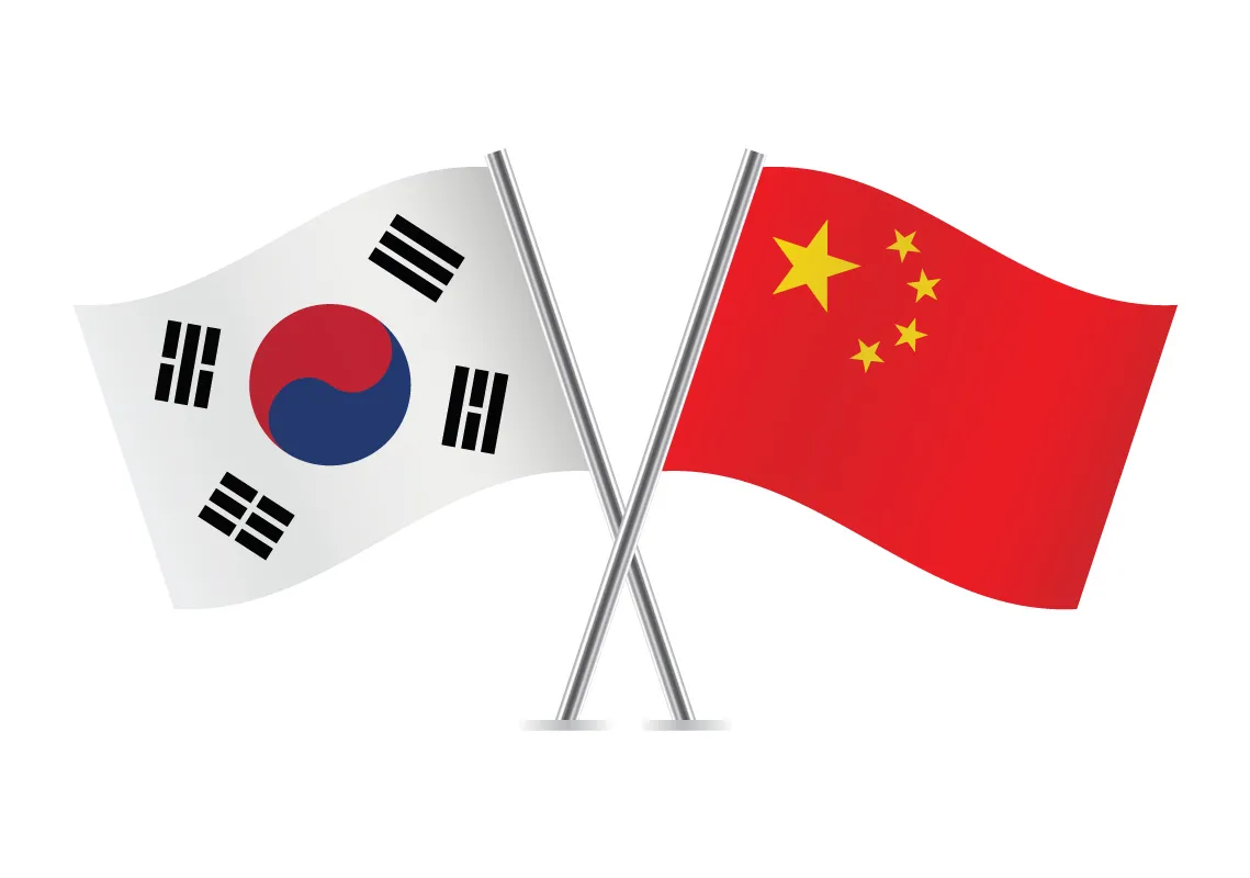 chiny korea południowa