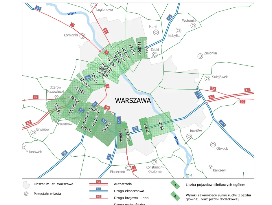 Pomiar ruchu w Warszawie