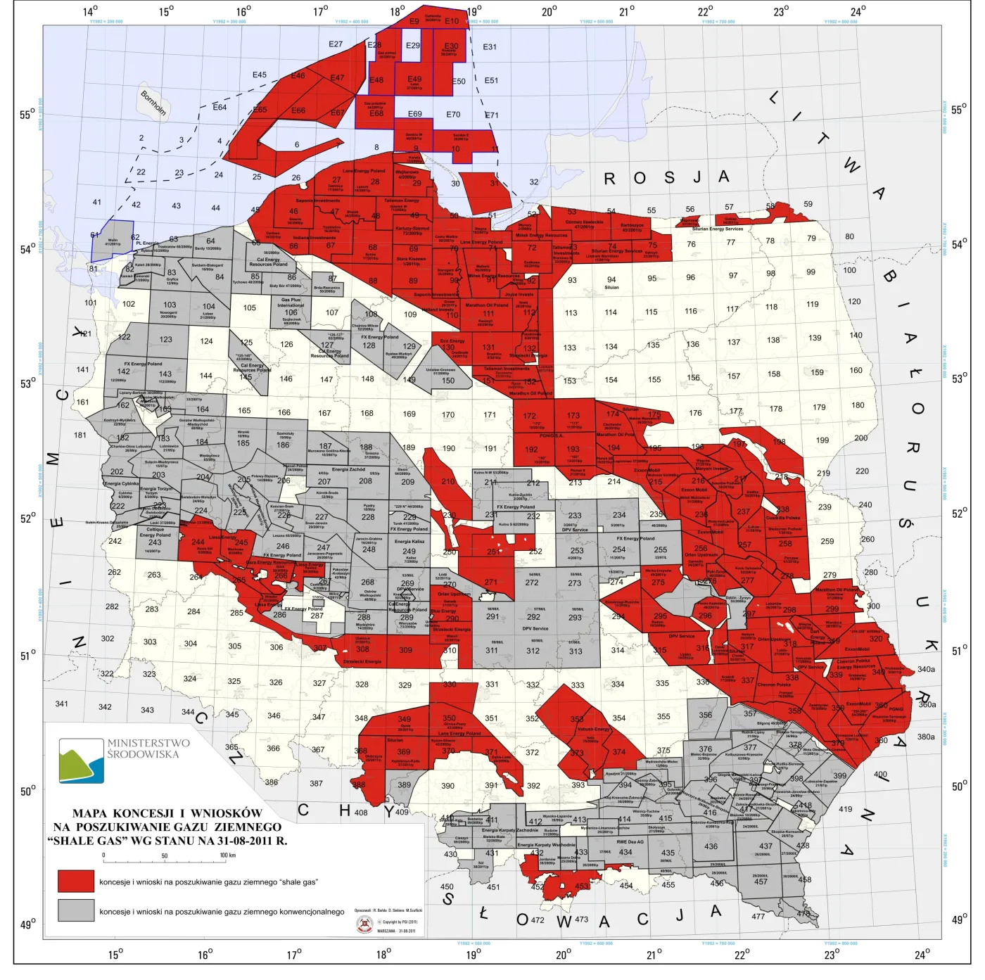 Orlen Upstream chce wywiercić do 6 otworów w poszukiwaniu gazu łupkowego
