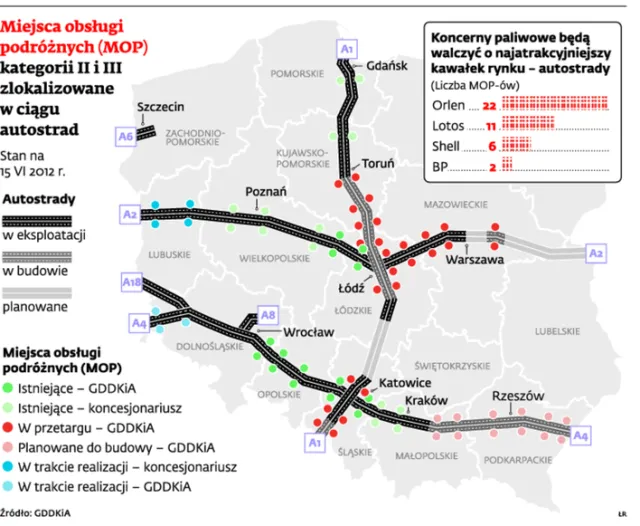 Koncerny paliwowe zawalczą o rynek stacji autostradowych