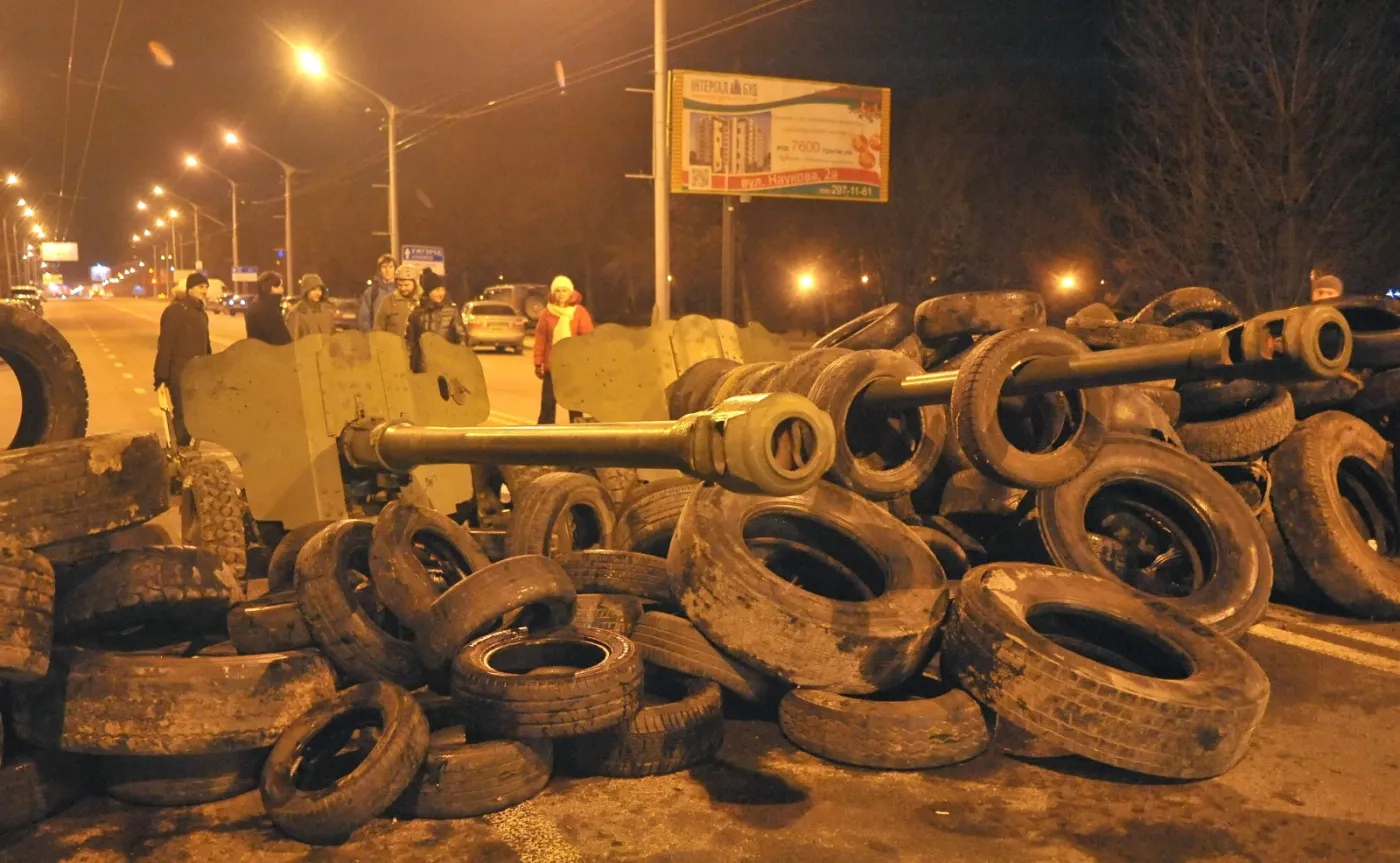  Zamieszki na Ukrainie. Fot. EPA/ IVAN BOBERSKYY/PAP/EPA