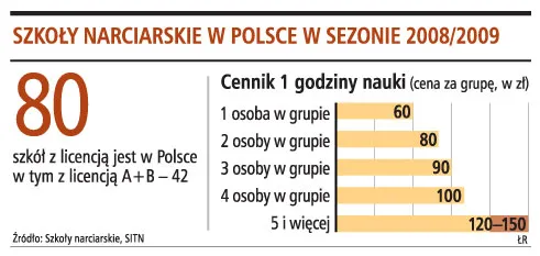 Szkoły narciarskie w Polsce w sezonie 2008/2009