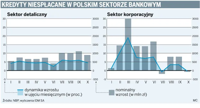 W 2010 roku kredyty detaliczne będą się psuć