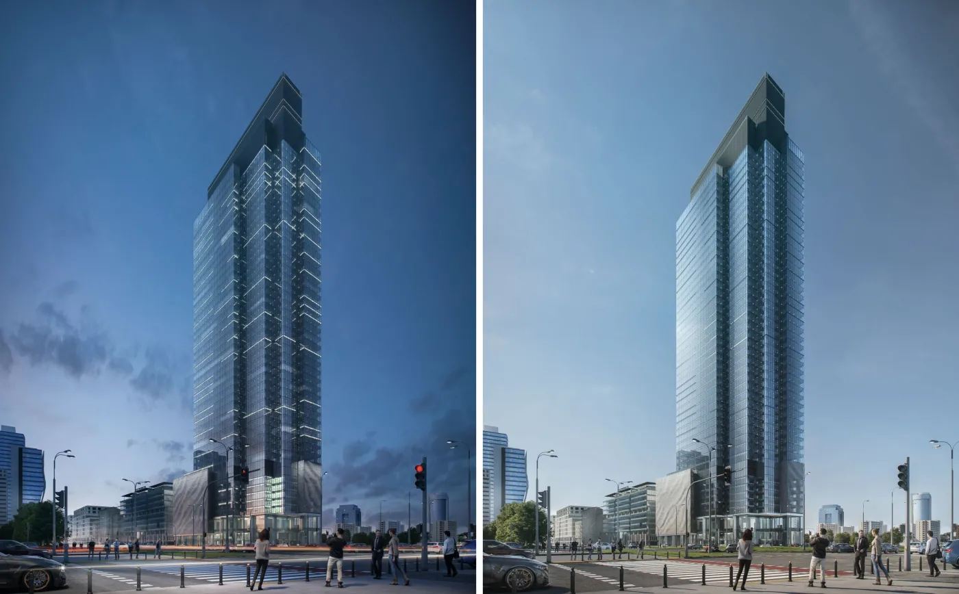 Ghelamco zbuduje nowy wieżowiec na rondzie Daszyńskiego. Zobacz wizualizacje Warsaw UNIT