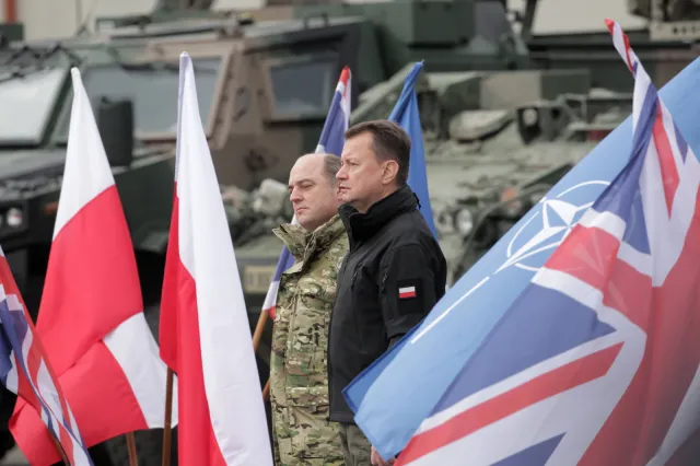 Błaszczak spotkał się z sekretarzem obrony Wielkiej Brytanii Benem Wallace'm