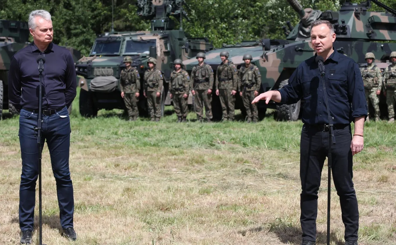 Andrzej Duda na przesmyku suwalskim: Jest bezpiecznie