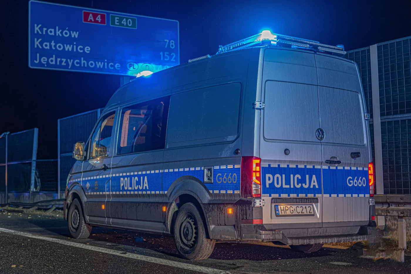 Policja na autostradzie A4