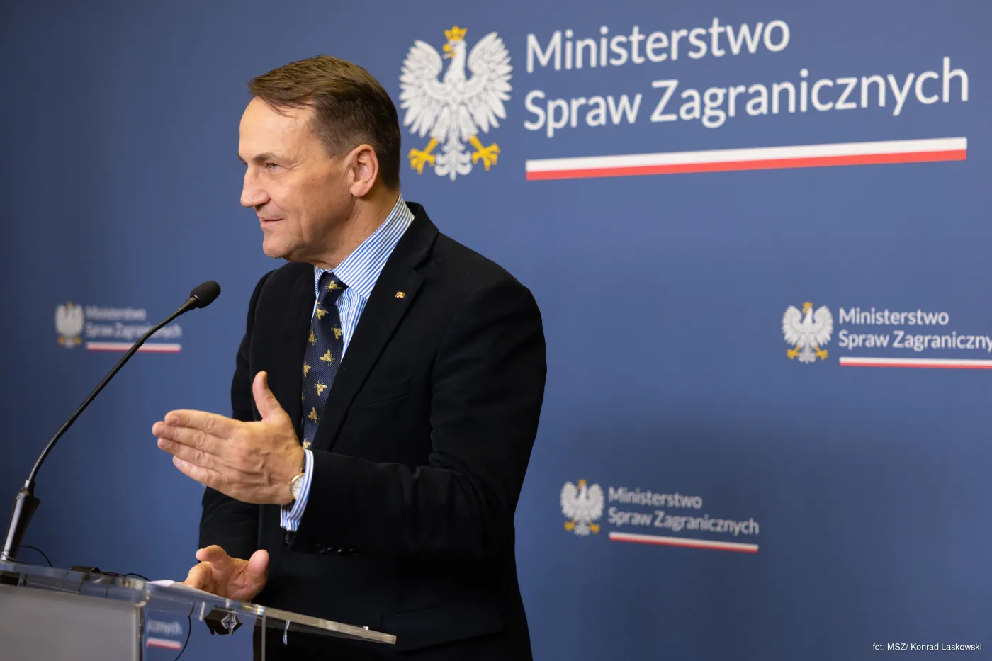 Szef MSZ Radosław Sikorski