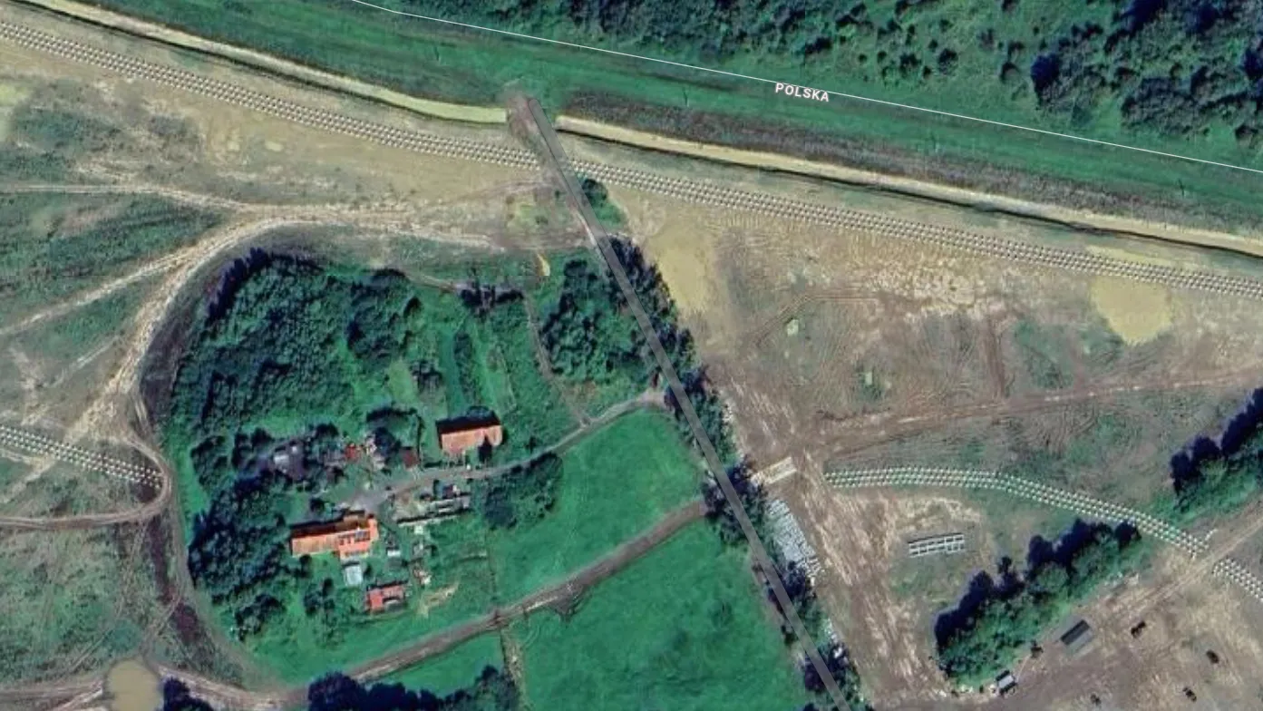 Tarcza Wschód - betonowe jeże