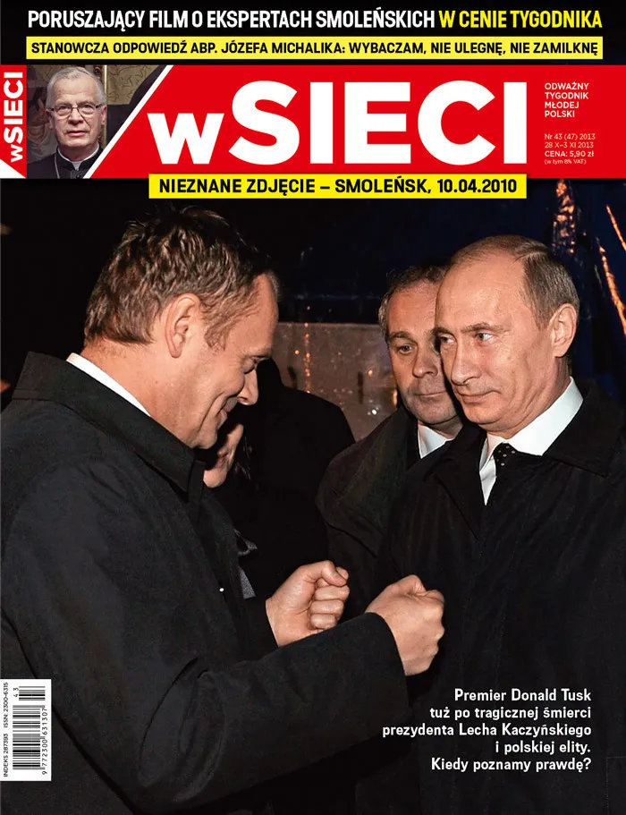 Okładka najnowszego tygodnika "wSieci".