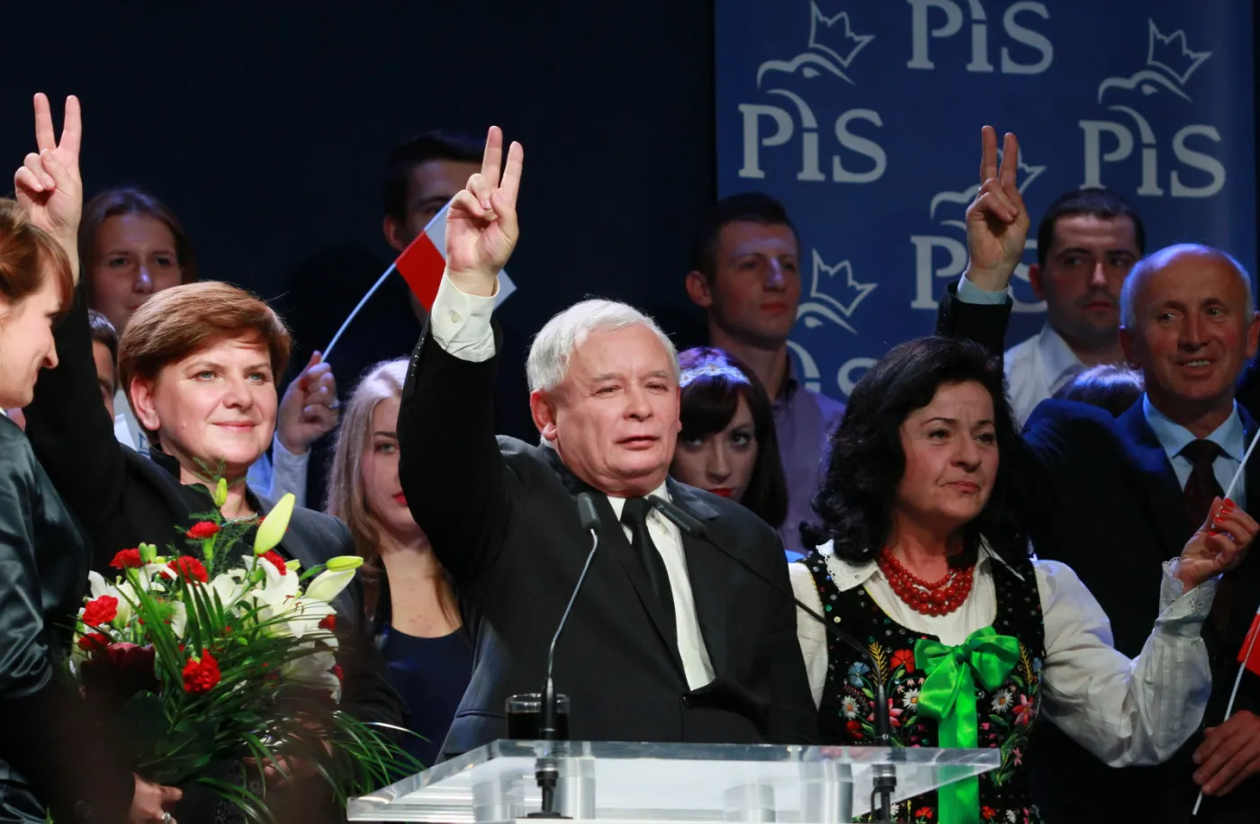 Konwencja PiS w Krakowie. Fot. PAP/Stanisław Rozpędzik