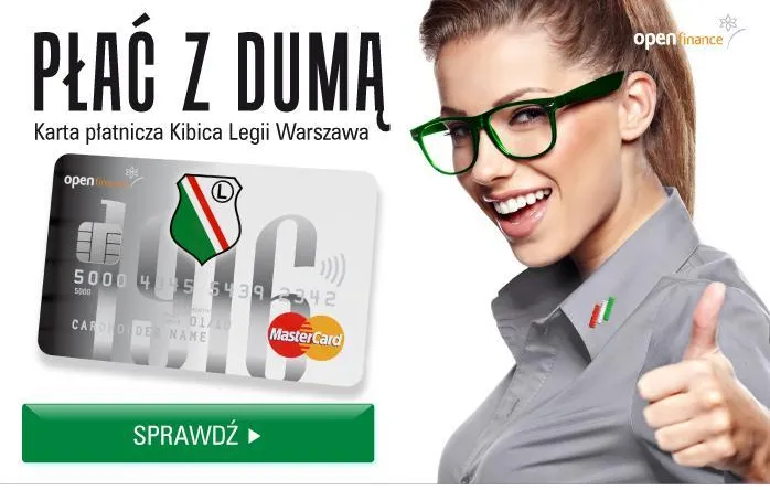 Karty dla kibiców: Legia mocna na boisku, a jej karta płatnicza?