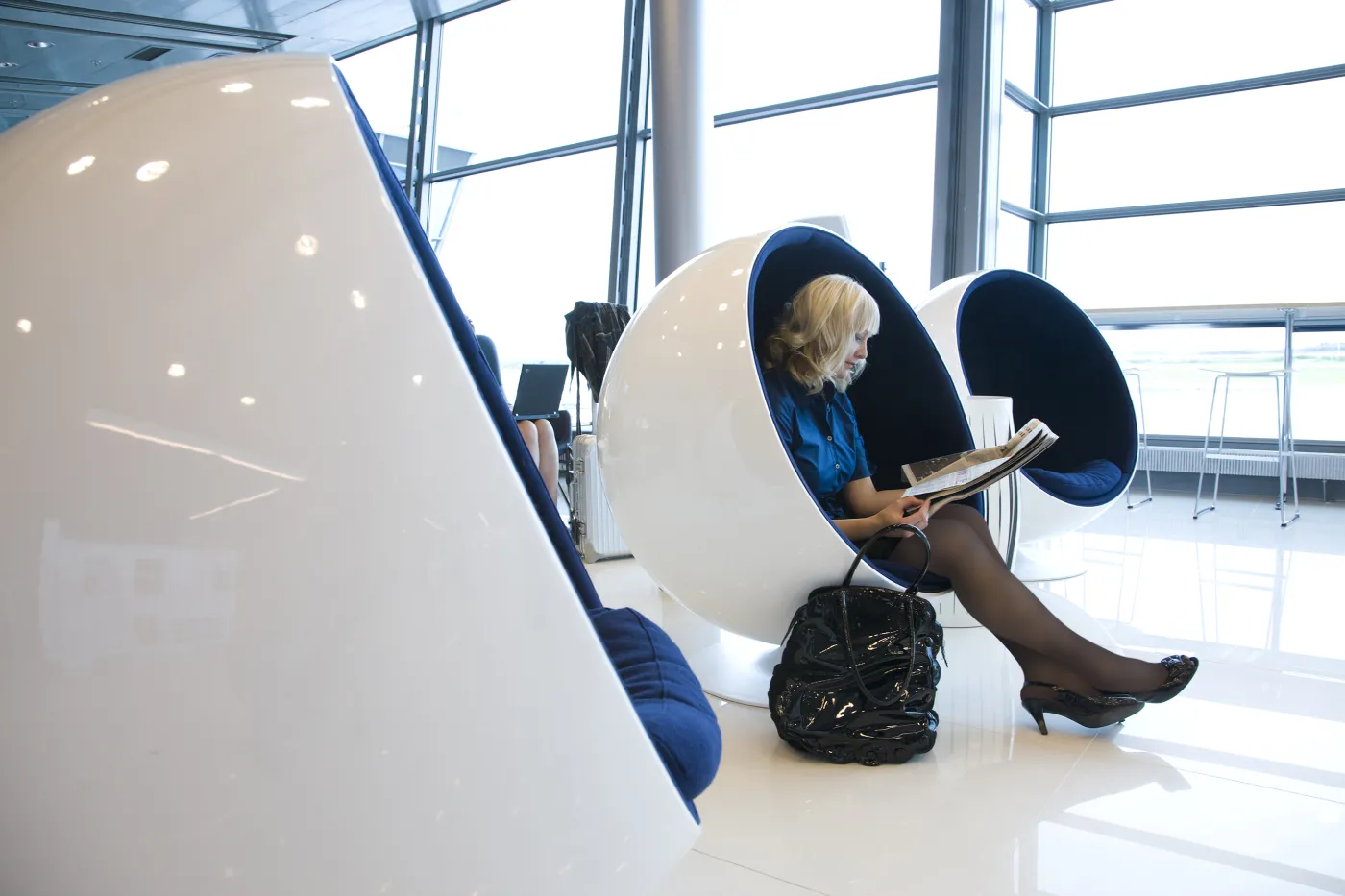 Salon biznesowy Finnair na lotnisku w Helsinkach