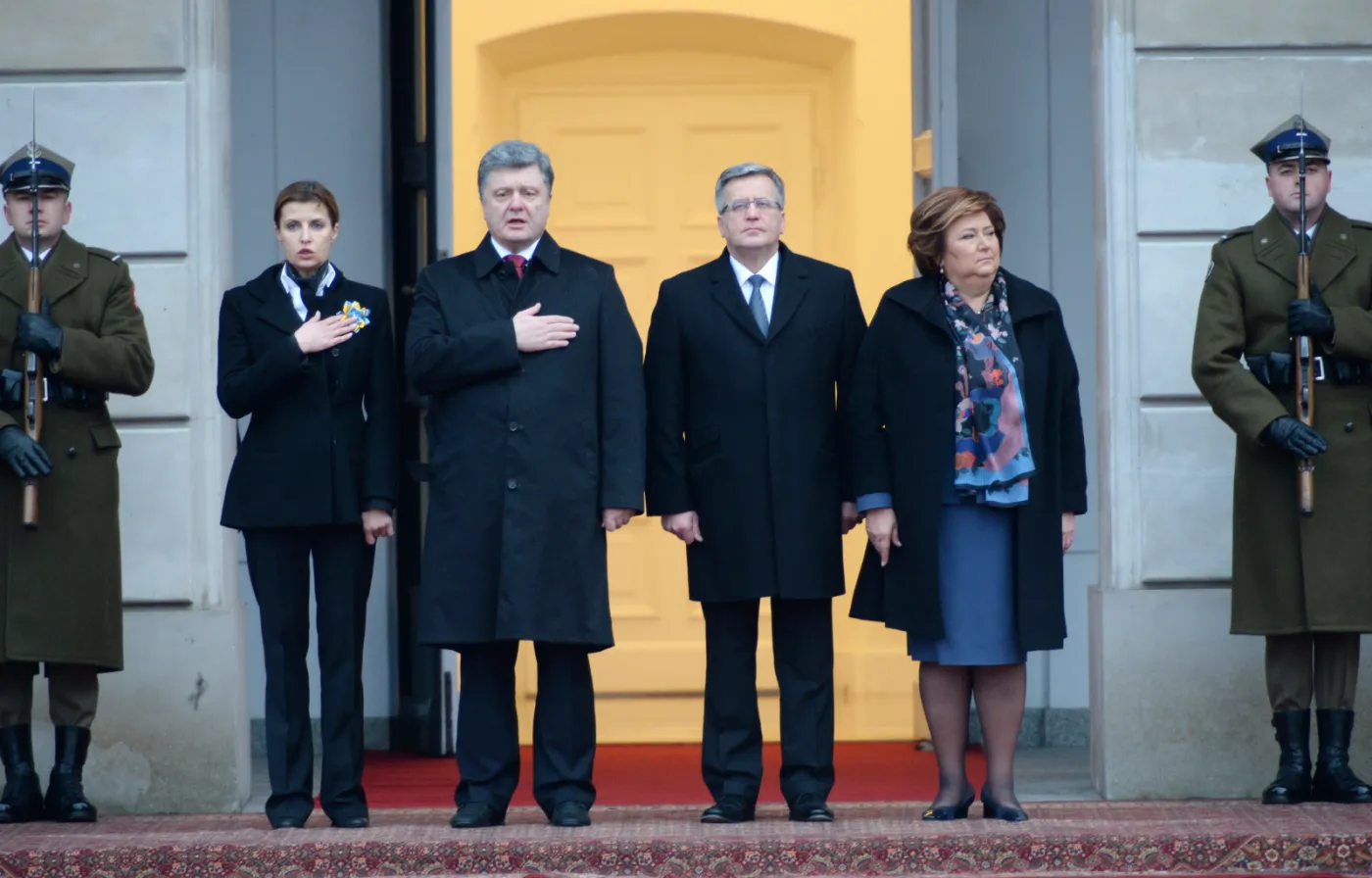 Wizyta prezydenta Ukrainy w Polsce: Poroszenko już u Komorowskiego