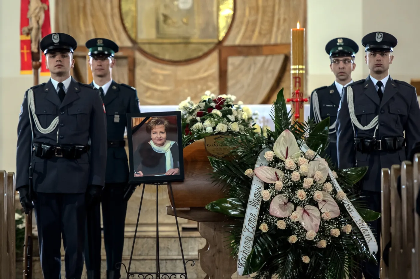 Uroczystości pogrzebowe prof. Zyty Gilowskiej.