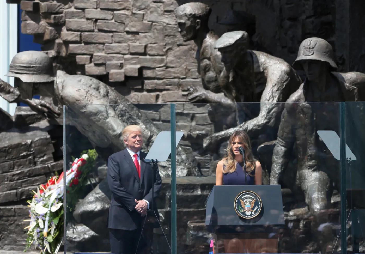 Trump: Amerykańscy żołnierze są symbolem zaangażowania na rzecz bezpieczeństwa Polski