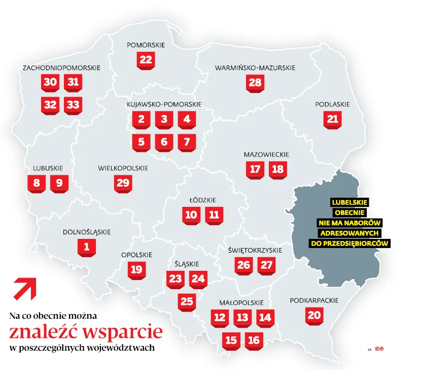 Dotacje czekają na małe i średnie firmy w funduszach regionalnych