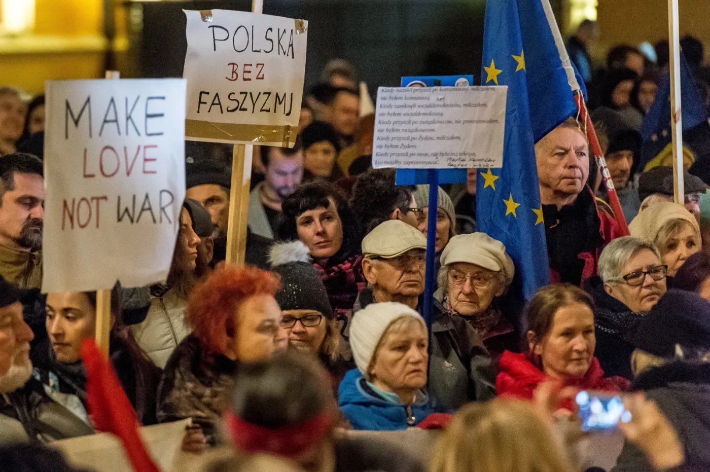 "Faszyzm nie przejdzie". Demonstracja środowisk antyfaszystowskich we Wrocławiu