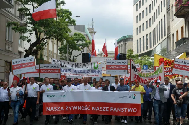 Protestujący chcą podniesienia nakładów na rolnictwo