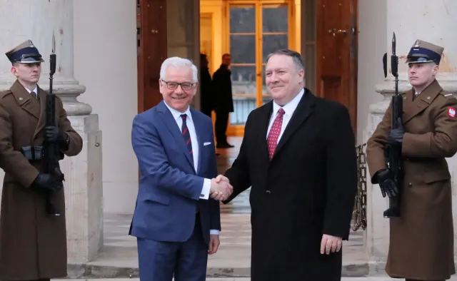 Czaputowicz i Pompeo: Liczymy na solidarne działania w sprawie Bliskiego Wschodu