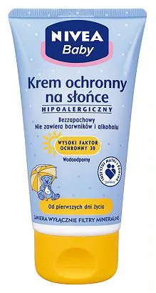 Krem ochronny dla dzieci, bezzapachowy, wodoodporny, filtr 30, Nivea, 30 zł