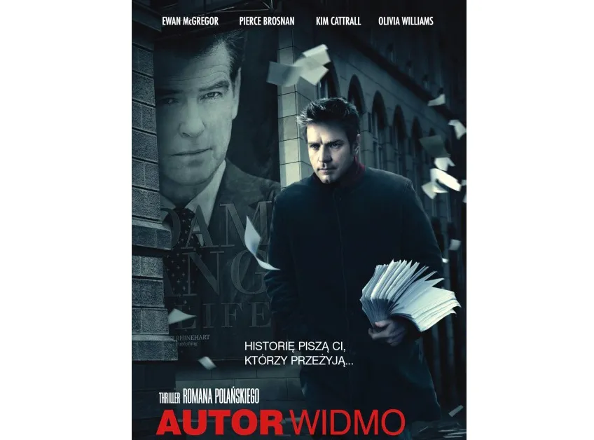 Plakat filmu "Autor widmo" Romana Polańskiego