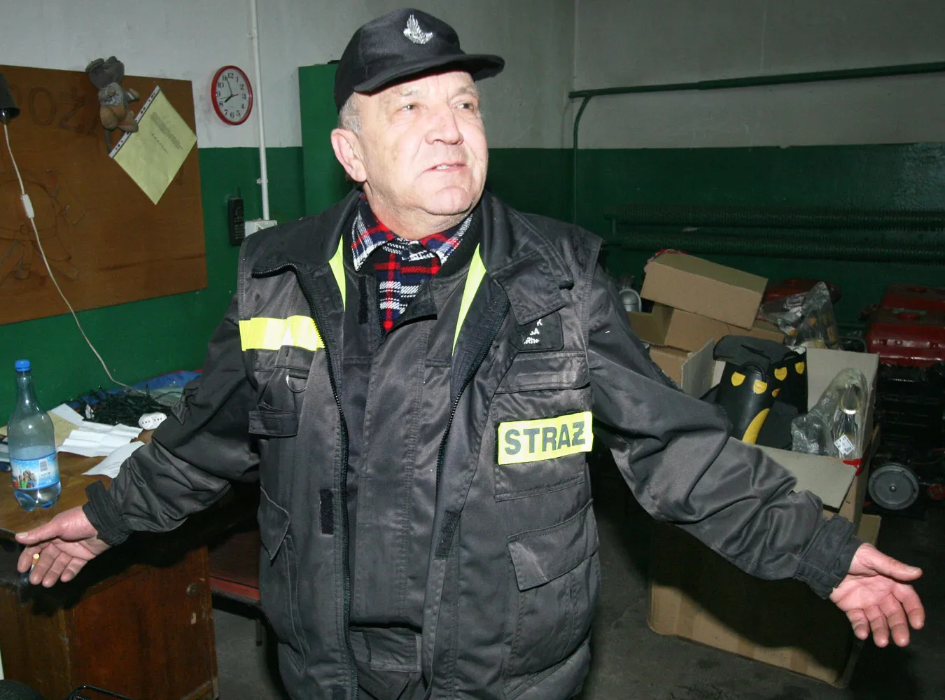 Henryk Basa, komendant Ochotniczej Straży Pożarnej w Mirosławcu