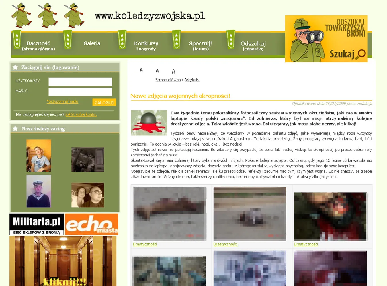 Polscy żołnierze zamieszczają w Internecie makabryczne zdjęcia