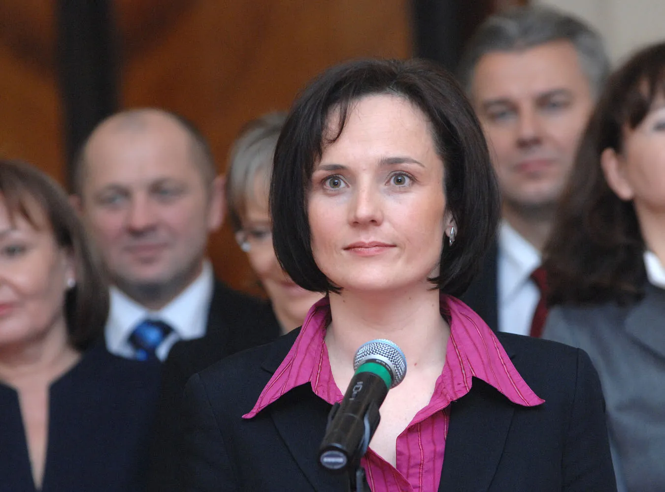 Uroczystosc objecia rzadow przez rzad Donalda Tuska - nowi premier i ministrowie przyjezdzaja do Urzedu Rady Ministrow
nz Agnieszka Liszka - rzecznik rzadu Donalda Tuska

Warszawa, 16112007
fot. Artur Chmielewski