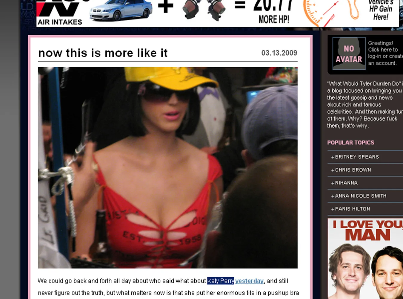 Zobacz biust Katy Perry