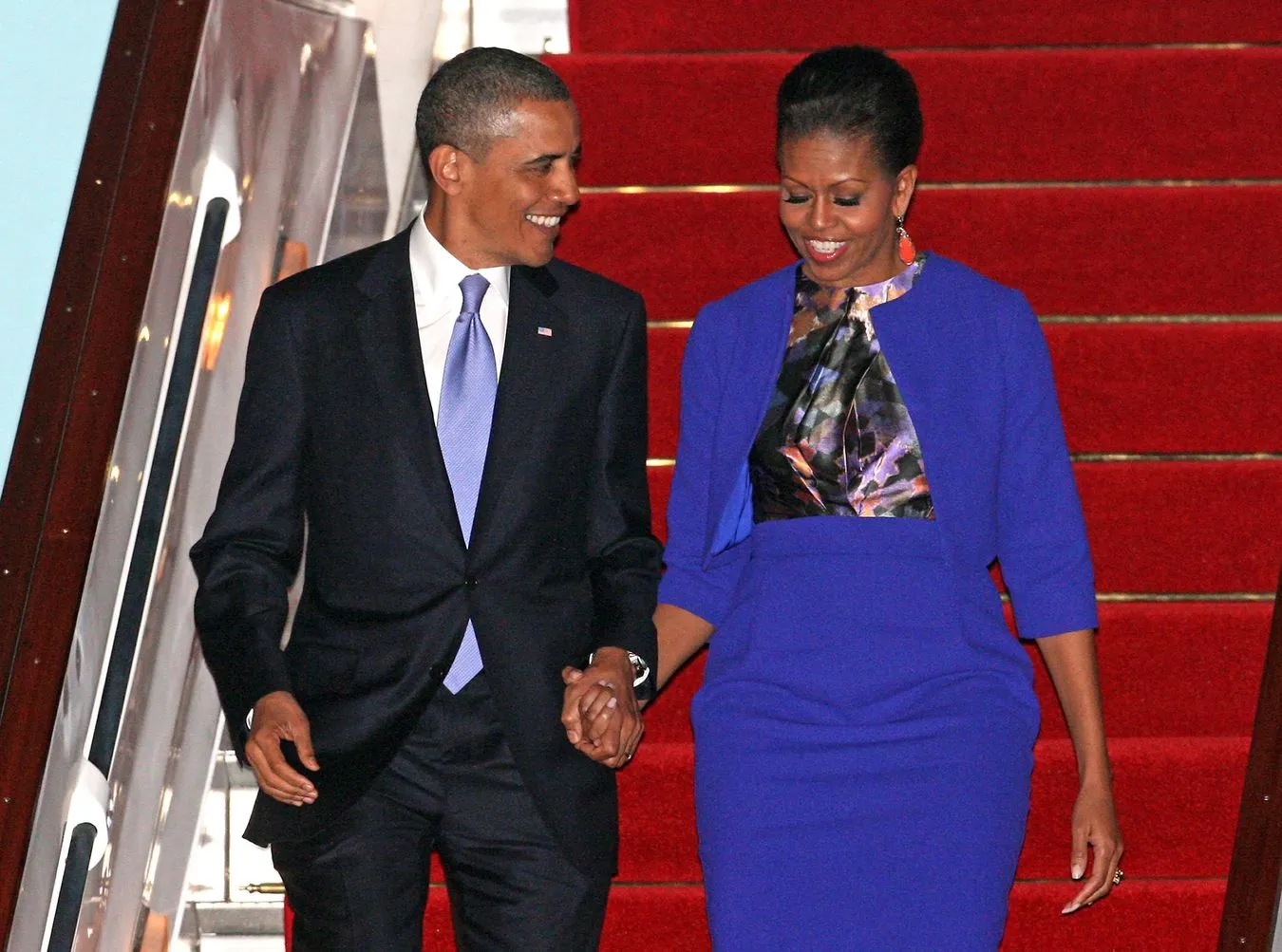 Barack Obama z małżonką