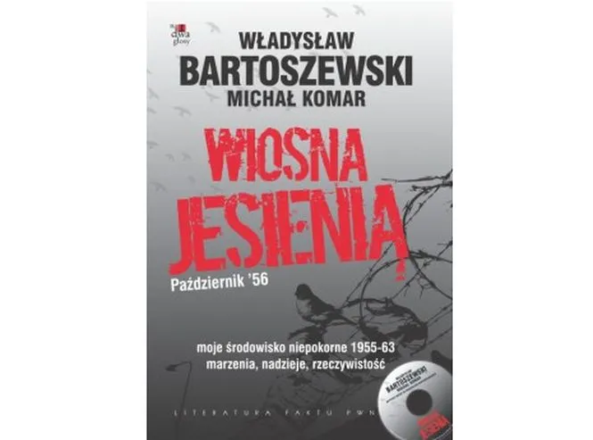Okładka książki Właysława Bartoszewskiego "Wiosna jesienią"