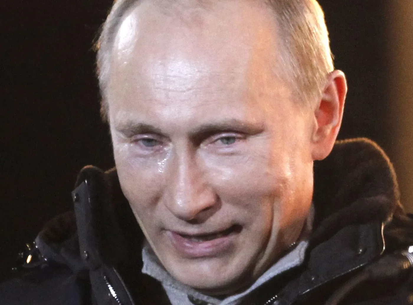 Łza na policzku Putina
