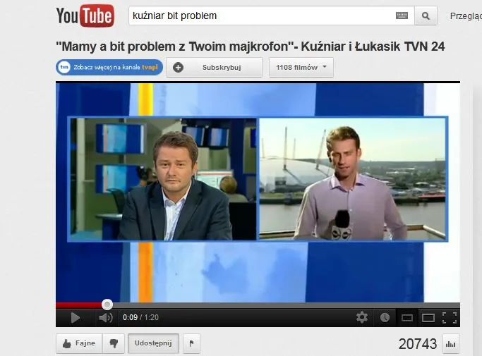 Kuźniar hitem internetu: Mamy bit problem z twoim majkrofon