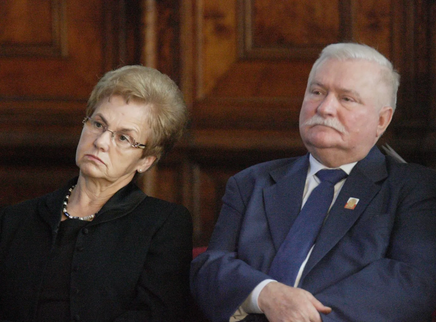 Lech Wałęsa z żoną Danutą