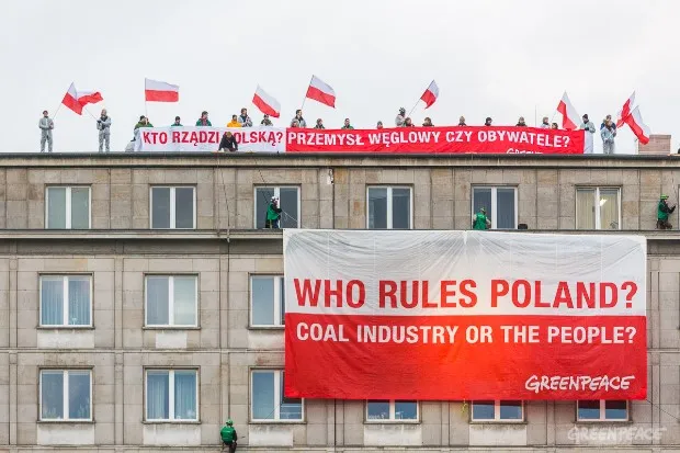 Manifestacja Greenpeace