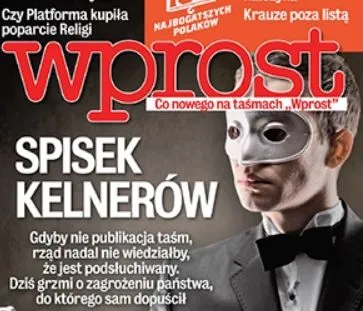 Okładka tygodnika "Wprost"