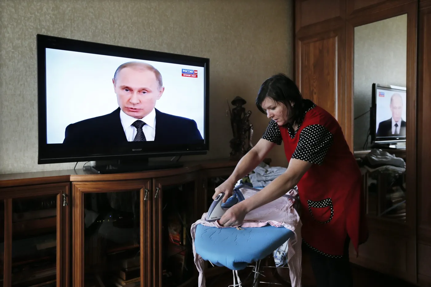 Rosjanie słuchają Putina