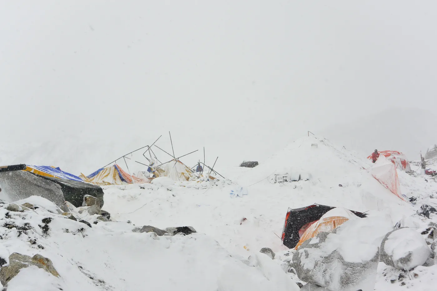 Lawina pod Mont Everestem 