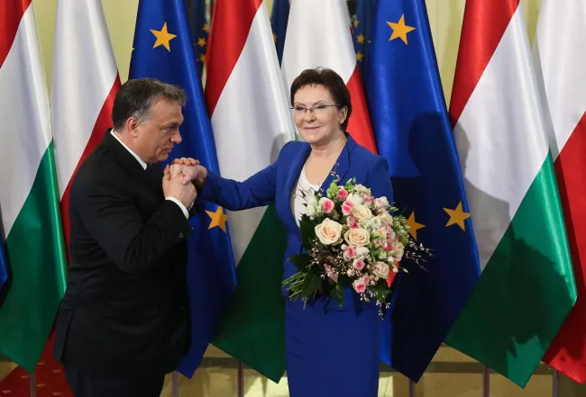 Viktor Orban w Warszawie