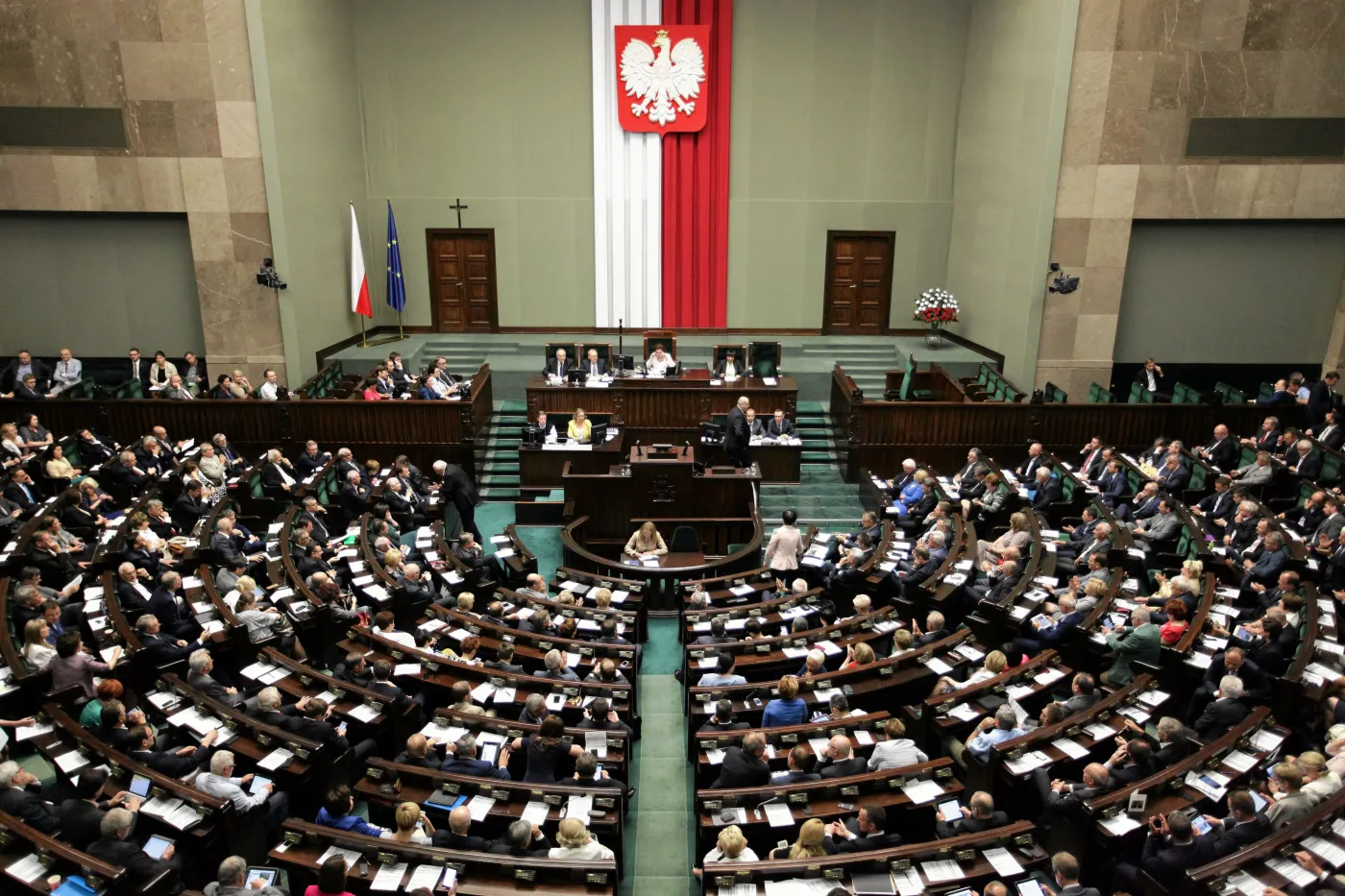 Sala posiedzeń w Sejmie