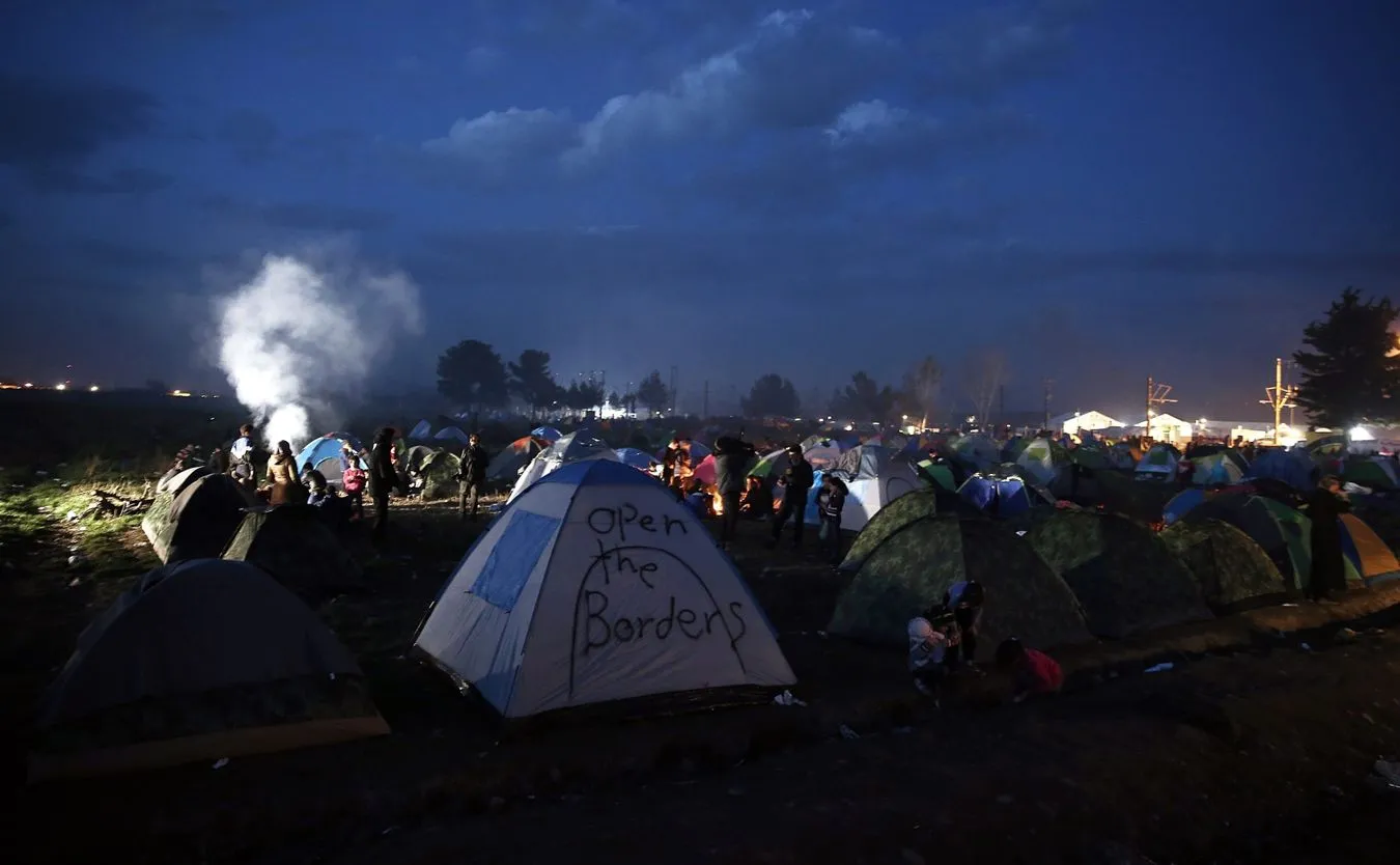 Obóz imigrantów w Idomeni