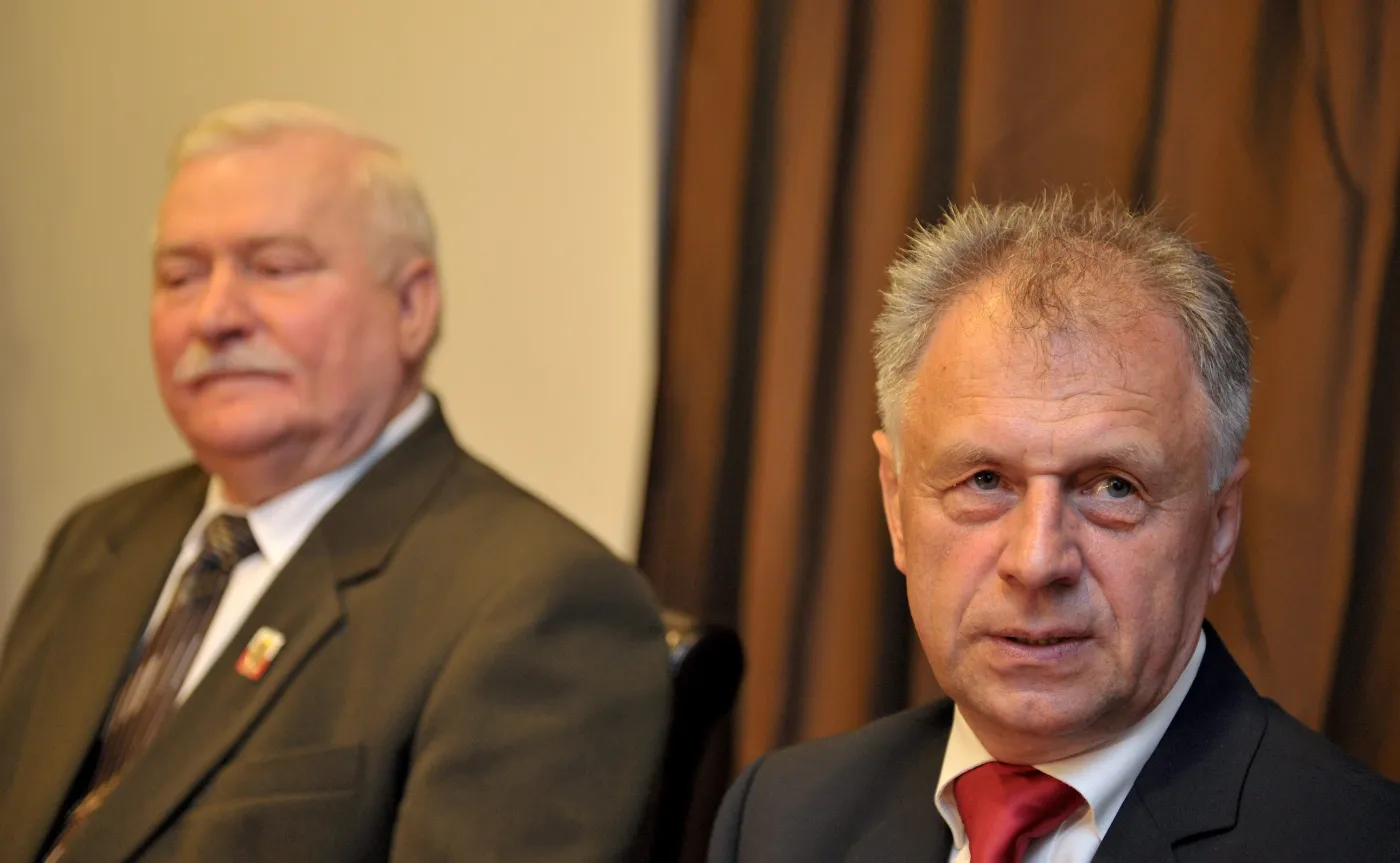 Bogdan Lis i Lech Wałęsa