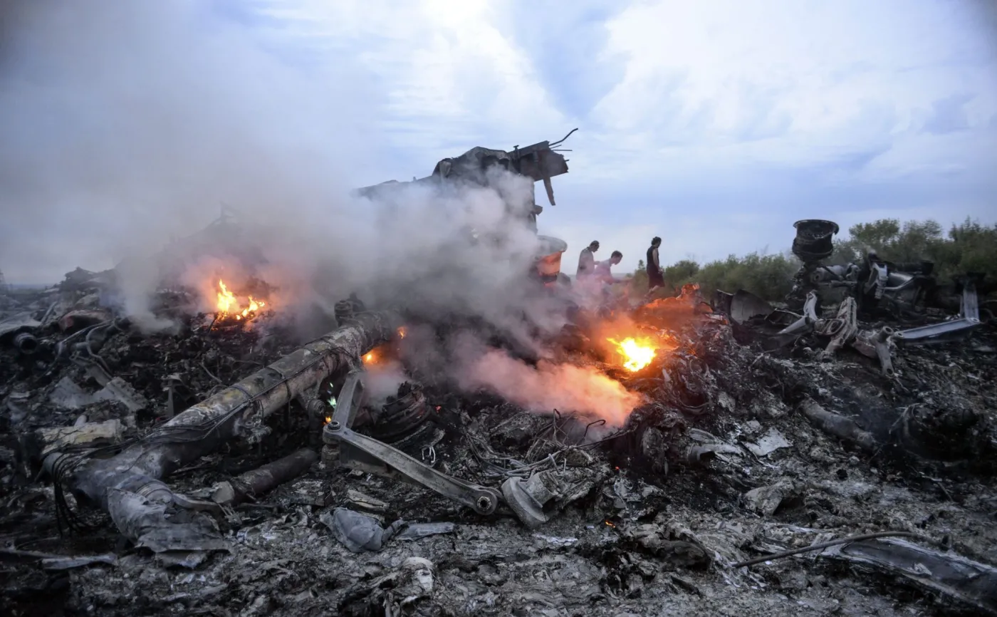 Wrak zestrzelonego MH17