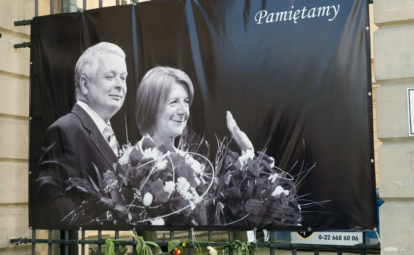 Plakat z parą prezydencką