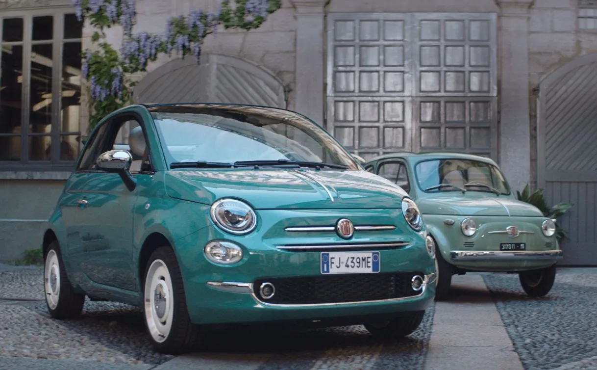 Fiat 500 Anniversario i jego przodek 