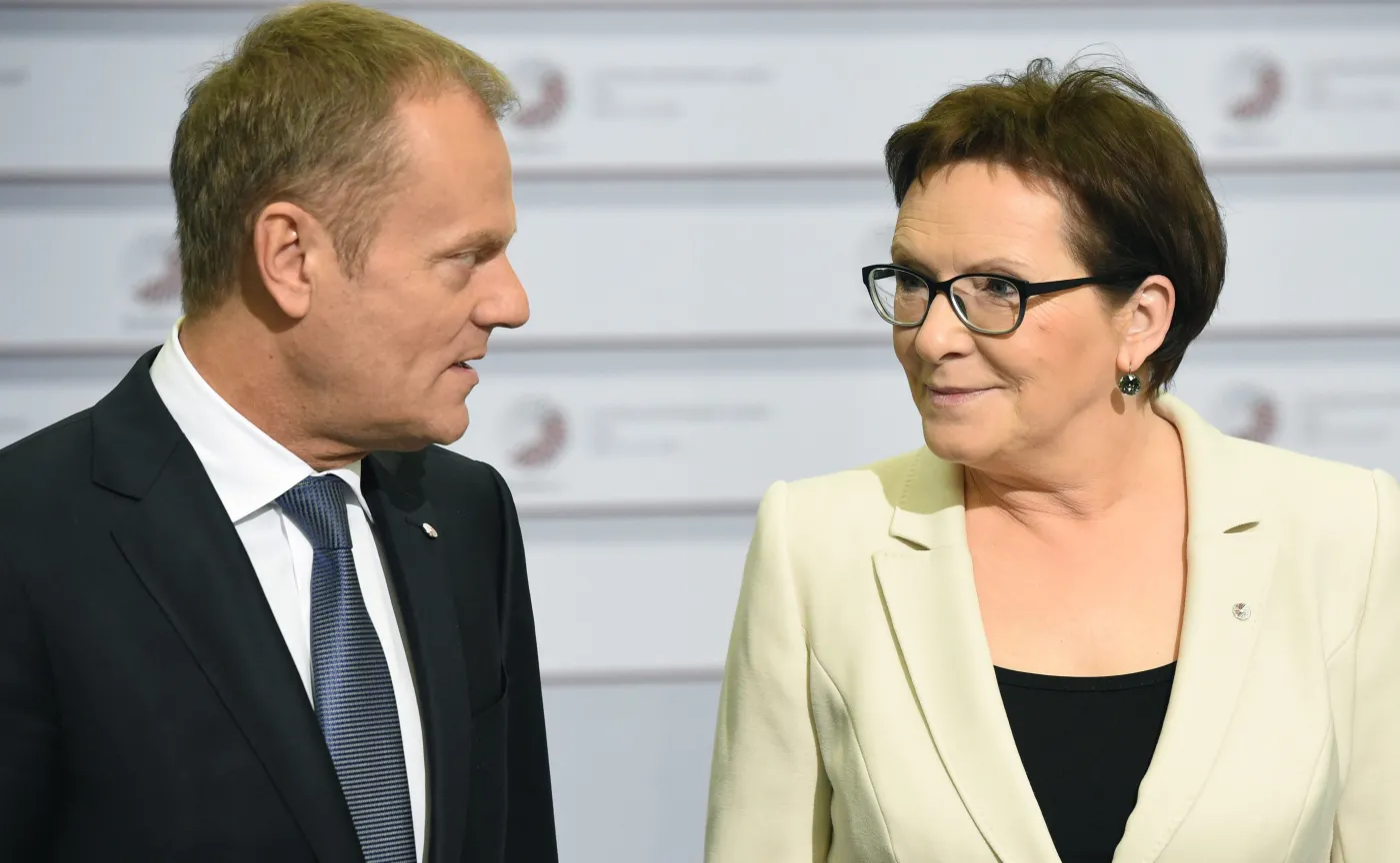 Donald Tusk i Ewa Kopacz