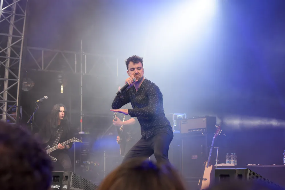 Zespół Gus Gus na scenie
