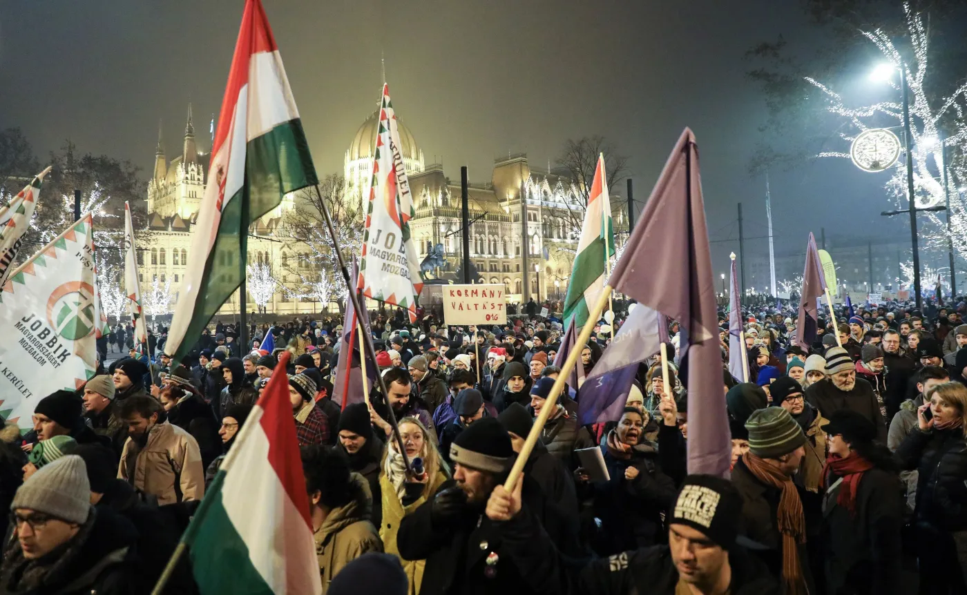Demonstracja na Węgrzech