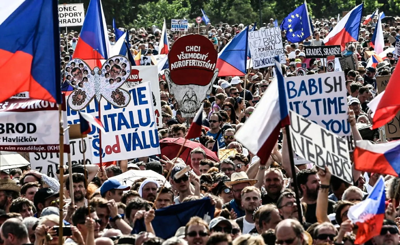 Demonstracje w Pradze